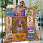 hippie love peace not war quilt blanket christmas christmas gifts merry christmas holiday gifts 0