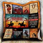 home is where my horses are cowgirl cl22100262mdq quilt blanket d2483257