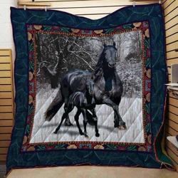 Horse 1 Quilt Blanket Dhc1402641Td