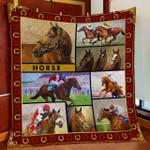 horse racing quilt blanket d2448259