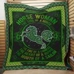 horse woman cla1610762q quilt blanket d2478048