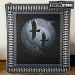 huginn and muninn viking raven cl2100248mdq quilt blanket d2483004