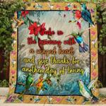 hummingbird spirit animal blanket kc1507 quilt d2453062