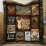 hunting dad best buckin blanket full printing ntt qhn06 quilt d2417118