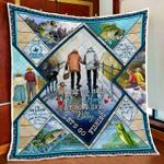 husband and wife fishing partners for life quilt blanket d2448211