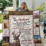 husband deer quilt blanket 01 d2451875