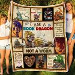 i am a book dragon not a worm quilt d2484633
