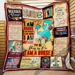 i am a strong nurse quilt blanket d2448762