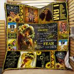 i am the daughter of the king black woman quilt blanket d2448464