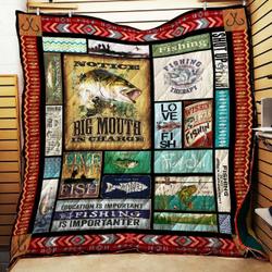 I Love Fishing - Quilt