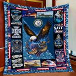 i own it forever the title navy veteran veteran quilt us military blanket quilt gift for veteran
