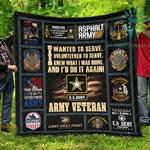 i wanted to serve i volunteered to serve army quilts blanket dhc090120744td d2447468