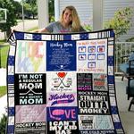 ice hockey mom quilt blanket d2418407