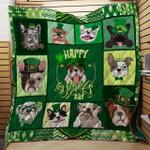 irish st patrick day bulldog cla1610507q quilt blanket d2479378