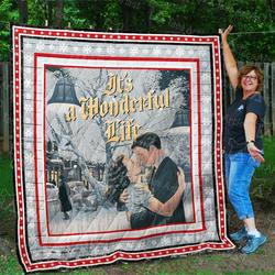 ItS A Wonderful Life Christmas Quilt Blanket