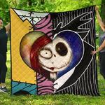 jack sally love half face mixed gift idea quilt d2422808