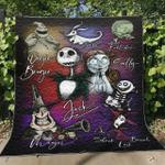 jack skellington and sally nightmare before christmas quilt blanket w130809 d2449036