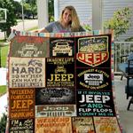 jeep and flip flops count me in quilt blanket d2453148