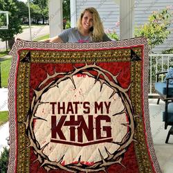 Jesus My King Quilt Blanket