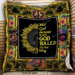 july girl sunflower and hippie quilt blanket d2452788