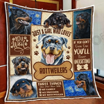 just a girl who loves rottweilers quilt blanket d2414282