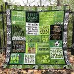 kiss my cleat quilt blanket aq55 quilt d2416404