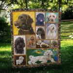 labradoodle sunflower cl10100170mdq quilt blanket d2483171