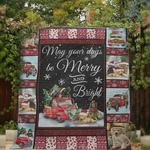 labrador retriever merry and bright quilt blanket dhc31121233td d2447139