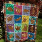 lazy sloth quilt blanket quilt d2416462