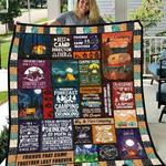 lets go camping with my friend hippie style quilt blanket great customized blanket gifts for 0