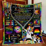 lgbt to my love i love you to the moon back quilt blanket d2448411