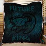 lion king future king teal plush throw quilt d2421741