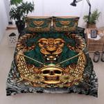 lion skull wing flower bedding set bedroom decor d2232995