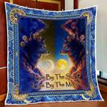 live by the sun love by the moon wolf quilt blanket d2418436