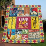 live life on two wheels pkd200688 quilt blanket d2483437