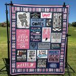live love hockey quilt blanket no96 quilt d2416379