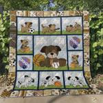 ll cute dogs quilt blanket d2418984