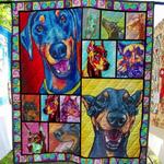 ll doberman quilt blanket d2419169