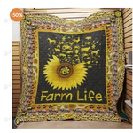 ll farm sunflower quilt blanket d2418858