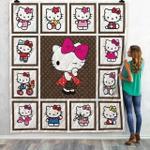 ll hello kitty lv quilt blanket d2482381