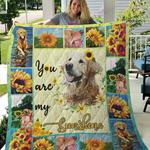 ll sunshine golden retriever quilt blanket d2418578