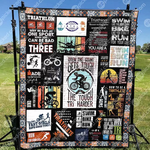 ll triathlete girl tries harder quilt blanket d2419150