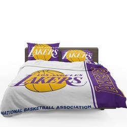 Los Angeles Lakers Nba Basketball Bedding Set Duvet Cover Basketball Home Decor For Fans