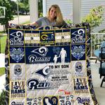 los angeles rams dad to son quilt i1d1 d2423094