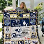 los angeles rams to my granddaughter love grandpa quilt d2423043