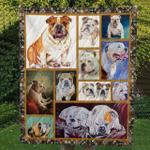 love bulldog quilt all over printed d2485128