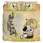 love snoopy to the moon back bedding set d2211960