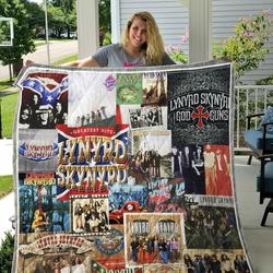 Lynyrd Skynyrd Albums Cover Poster Quilt Blanket Ver 4