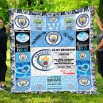 manchester city to my grandson love grandmom quilt blanket d2418164