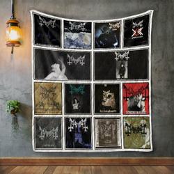 Mayhem Album Covers Quilt Blanket